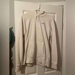 Hollister Hoodie Men Size Medium Cream Color Sherpa Interior